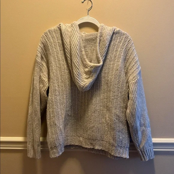 Aerie Chunky Knit Hoodie Sweater - Picture 3 of 3